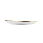 Thumbnail image #2 for CAC China Tucson TUS-2-SFL Porcelain Saucer, 6-1/4" x 5-7/8", Irregular Round, Sunflower Reactive Glaze Case of 3 Dozen