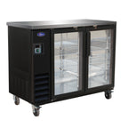 Thumbnail image #1 for Valpro Commercial Refrigeration VP Series VP48G 49-Inch Two-Door Glass Back Bar Refrigerator with Stainless Steel Top