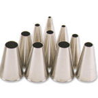 Thumbnail image #1 for Alegacy Foodservice Products 5028T Stainless Steel Plain Pastry Tube, Size 8, 2-Inch Length Case of 12