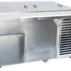 Thumbnail image #1 for Traulsen Spec-Line TB060FL4-1 60-Inch Dual-Sided Glycol-Cooled Refrigerated Prep Table, 3 Stainless Steel Doors, Poly Cutting Board