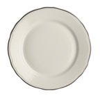 Thumbnail image #1 for Steelite International HL Ivory HL54263927 Round China Plate, 7-1/4", Carolyn Styleline Slate, Scalloped Edge Case of 3 Dozen