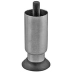 Thumbnail image #1 for AllPoints Foodservice Parts & Supplies 266200 Adjustable Stainless Steel Equipment Leg, 1-5/8" OD, 4" Minimum Height, 1/2"-13 Stud
