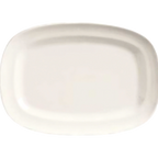 Thumbnail image #1 for Libbey Basics BW-1123 Oblong Porcelain Racetrack Plate, 10-1/2" x 7-1/2"