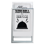 Thumbnail image #1 for AARCO Products OT1711 Silver Aluminum Flat-Surface Sign/Poster Holder, 11"W x 17"H