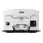 Thumbnail image #1 for Pro Coffee Gear PUQ PCG-G5M4-W-583 Automatic Coffee Tamper, 58.3 mm Diameter, White, 22–66 lb Tamping Pressure