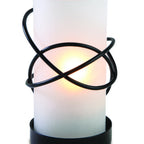 Thumbnail image #2 for Sterno Industrial Chic 85106 Round Metal Lamp Base, 5-3/16"H x 3-3/16" Diameter, Atomic Black