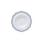 Thumbnail image #1 for Steelite International Folio, Porcelain 62579FP816 Round Porcelain Rim Fruit Dish, 5.5" x 1.75", Adelina Double Line Blue Case of 2 Dozen