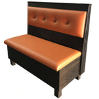 Thumbnail image #1 for G & A Commercial Seating Virgil VIRGIL-D-42 Double Upholstered Booth with Button-Tufted Back, Wood Frame, Up to 42"H