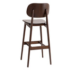 Thumbnail image #2 for G & A Commercial Seating 9615-VS Commercial Barstool, Armless Solid Wood Back, Veneer Seat, European Beechwood Frame
