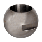 Thumbnail image #1 for AllPoints Foodservice Parts & Supplies Fisher 1131098 Ball Waste Valve, 1-1/2" OD x 1-3/16" ID, Stainless Steel