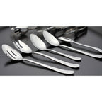 Thumbnail image #1 for G.E.T. BSRIM-02 Slotted Serving Spoon, 12", 18/8 Stainless Steel, Mirror Finish Case of 12