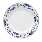 Thumbnail image #1 for G.E.T. Water Lily M-5080-B Melamine Dinner Plate, 9-1/2" Diameter, Break-Resistant, Dishwasher Safe 1 Dozen