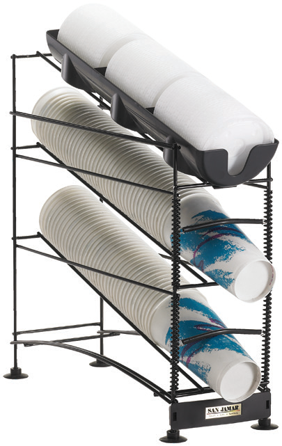 Product image #4 for Wireworks Countertop Cup & Lid Organizer with 2 Cup Dispensers, 180-Cup Capacity