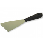 Thumbnail image #1 for Matfer Bourgeat 112722 Rigid Stainless Steel Spatula/Scraper with Beveled Cutting Edge, Plastic Handle, 9-3/4"