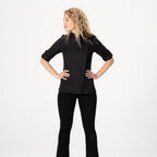 Thumbnail image #1 for Chef Works BCWMC007-BLK-XS Women's Black Poly/Cotton Long-Sleeve Chef Coat, X-Small