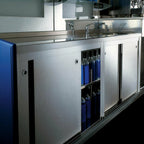 Thumbnail image #1 for Oscartek NEUTRAL COUNTER NC1500B 59-Inch Stainless Steel Solid-Top Utility Counter with Adjustable Shelf