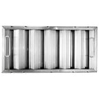 Thumbnail image #1 for AllPoints Foodservice Parts & Supplies Trine 263889 Baffle Grease Hood Filter, Stainless Steel, 10" x 20" x 2"
