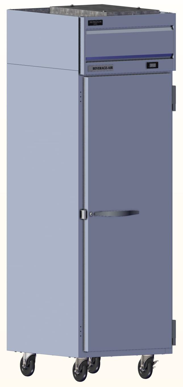 Product image #5 for Beverage-Air Horizon Series One-Section Top-Mount Reach-In Refrigerator with Solid Right-Hand Door, 21.17 Cu. Ft.