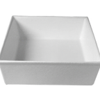 Thumbnail image #1 for G.E.T. Bugambilia IS016TG . . Square Salad Bar Bowl, 744 oz, 18 x 18 x 6 in, Cast Aluminum with Resin Coating, Tangerine