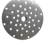 Thumbnail image #1 for NBR Equipment UMR-P Glass Rinser Plate, 5.2" Diameter, 14GA T304, Fits UMR-V Faucet