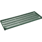 Thumbnail image #1 for 1880 Hospitality Focus Foodservice FPS2442VNGN Vented Polymer Shelf, Green, 42"W x 24"D, 800 lb Capacity Case of 4