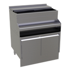 Thumbnail image #1 for Glastender, Inc. Elevation E-IB-30 Underbar Ice Bin, 30W x 24D, 84 lb Capacity, 10-1/2 in Deep Liner, Stainless Steel