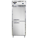 Thumbnail image #1 for Continental Refrigerator Designer Line D1RFENSSHD One-Section Reach-In Refrigerator/Freezer, Stainless Steel, Half-Height Solid Doors
