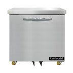 Thumbnail image #1 for Continental Refrigerator Designer Line D32N-U Undercounter Refrigerator, 32" Wide, One-Section, Solid Door, Stainless Steel