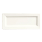 Thumbnail image #1 for Libbey Slate SL-24 Rectangular Porcelain Plate, 10-3/4" x 4-3/8", White