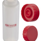 Thumbnail image #2 for Chef Master 90290 16 oz White Squeeze Bottle with Red Cap and Standard Top Case of 6