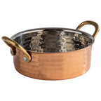 Thumbnail image #1 for Libbey APS Germany - Serving Pots APS 40733 Round Hammered Aluminum Serving Pot, 16 oz, 5-1/2" Dia. x 2"H