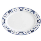 Thumbnail image #3 for G.E.T. Water Lily M-4030-B Oval Melamine Platter, 12-1/4" x 8-3/4", Break-Resistant, Dishwasher Safe 1 Dozen