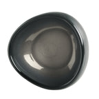 Thumbnail image #1 for Reserve by Libbey - Obsidian PEB-14-O Porcelain Dip Dish, 3 oz, Organic Shape, 3-1/2" x 2"H