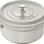 Thumbnail image #2 for Zwilling J.A. Henckels Staub® 1003441 5.5-qt White Enameled Cast Iron Round Dutch Oven, Induction Ready, with Cover