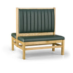 Thumbnail image #1 for JustChair Manufacturing JBD-WT-UCH-48-GR3 Double Restaurant Booth, 48"H, Wood Frame, Upholstered Vertical-Channel Back and Padded Seat