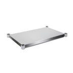 Thumbnail image #1 for John Boos ESSK8-2496-X Work Table Undershelf, 96"W x 24"D, 18-Gauge 400 Series Stainless Steel