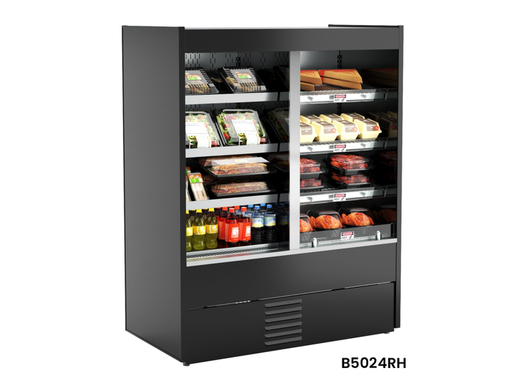 Product image #5 for Oasis Refrigerated and Heated Self-Service Countertop Food Display Case, Open Front, 50W x 26-1/8D x 63-3/8H