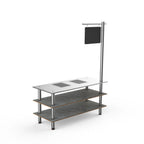 Thumbnail image #1 for Steelite International Mogogo, Modular MGCMLD12GSXF 3-Tier Double-Well Induction Buffet Station, 71"W x 29-1/2"D x 35"H