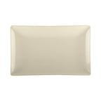 Thumbnail image #1 for G.E.T. Karma - EGS JW1382T-ES Rectangular Melamine Plate, 13" x 8", Two-Tone Sand and Ebony Case of 6