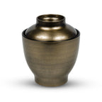 Thumbnail image #1 for Korin Inc NR-229 Round ABS Bowl with Lid, 7 oz., 3" Diameter x 3-3/4"H, Brushed Gold, Heat-Resistant