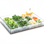 Thumbnail image #1 for Cal-Mil Cater Choice 1399-12 Clear PETG Rectangular Housing Only, 16"W x 24"D x 4-1/4"H