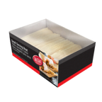 Thumbnail image #2 for TableCraft Products Cash & Carry BAMDB45 Biodegradable Pinewood Boat-Shaped Serving Piece, 1-1/2 oz Case of 12