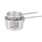 Thumbnail image #1 for Alegacy Foodservice Products Optima APS5 5.5 Qt Aluminum Saucepan with Riveted Handle, Straight Sides, Without Cover Case of 12