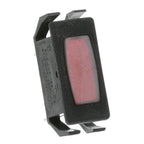Thumbnail image #1 for AllPoints Foodservice Parts & Supplies 381142 Rectangular Red Signal Light, 125V, 1/2 x 1-1/8 in Mount