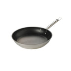 Thumbnail image #1 for Browne USA Foodservice Thermalloy® 573775 8-Inch Nonstick Fry Pan, Stainless Steel/Aluminum, Induction Ready, Riveted Handle