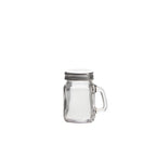 Thumbnail image #1 for Kadra Kitchenware Kayali 20065-B Mason Jar, 5 oz., with Handle, Stainless Steel Lid Case of 24