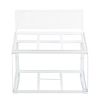 Thumbnail image #1 for TableCraft Products 11794 Tiered Buffet Frame, Rectangular, White Powder-Coated Steel, 22.25"H, Fits Gastronorm Wood Crates
