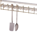 Thumbnail image #1 for SPG International Iss HOOK12Y Wall Trax System Wall Hook, 6 x 12 in, Gold Bond Finish, Antimicrobial, NSF