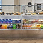 Thumbnail image #1 for Oscartek Gem R4 GEM R4 COMBI 1500NT Combination Display Case, Ambient Top/Refrigerated Bottom, Straight Glass, Stainless Steel Interior