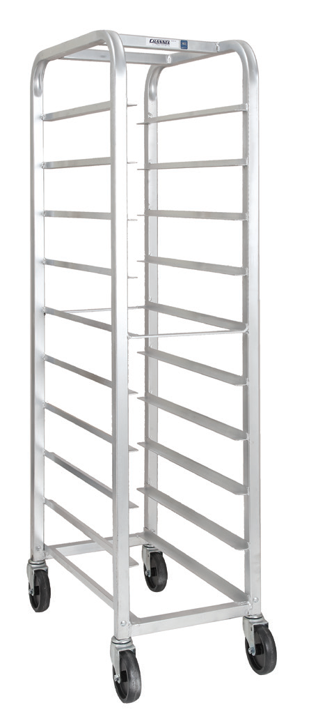 Product image #6 for Lifetime Tough Extra Heavy-Duty End-Load Aluminum Platter Rack with 5-Inch Swivel Casters, 10-Platter Capacity, 70-Inch Tall